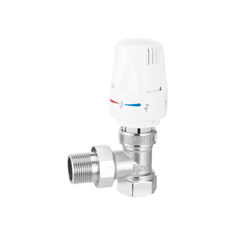 Válvula de control de temperatura de tipo de ángulo automático de latón