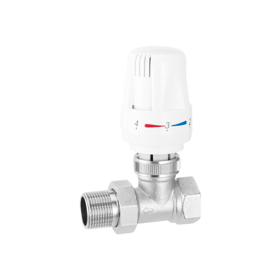 Válvula de control de temperatura de tipo de temperatura automática de ángulo caliente